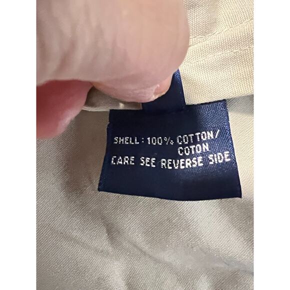 VTG Ralph Lauren Sport Men's Navy Blue Hooded Windbreaker Jacket S 100% Cotton - Picture 7 of 9